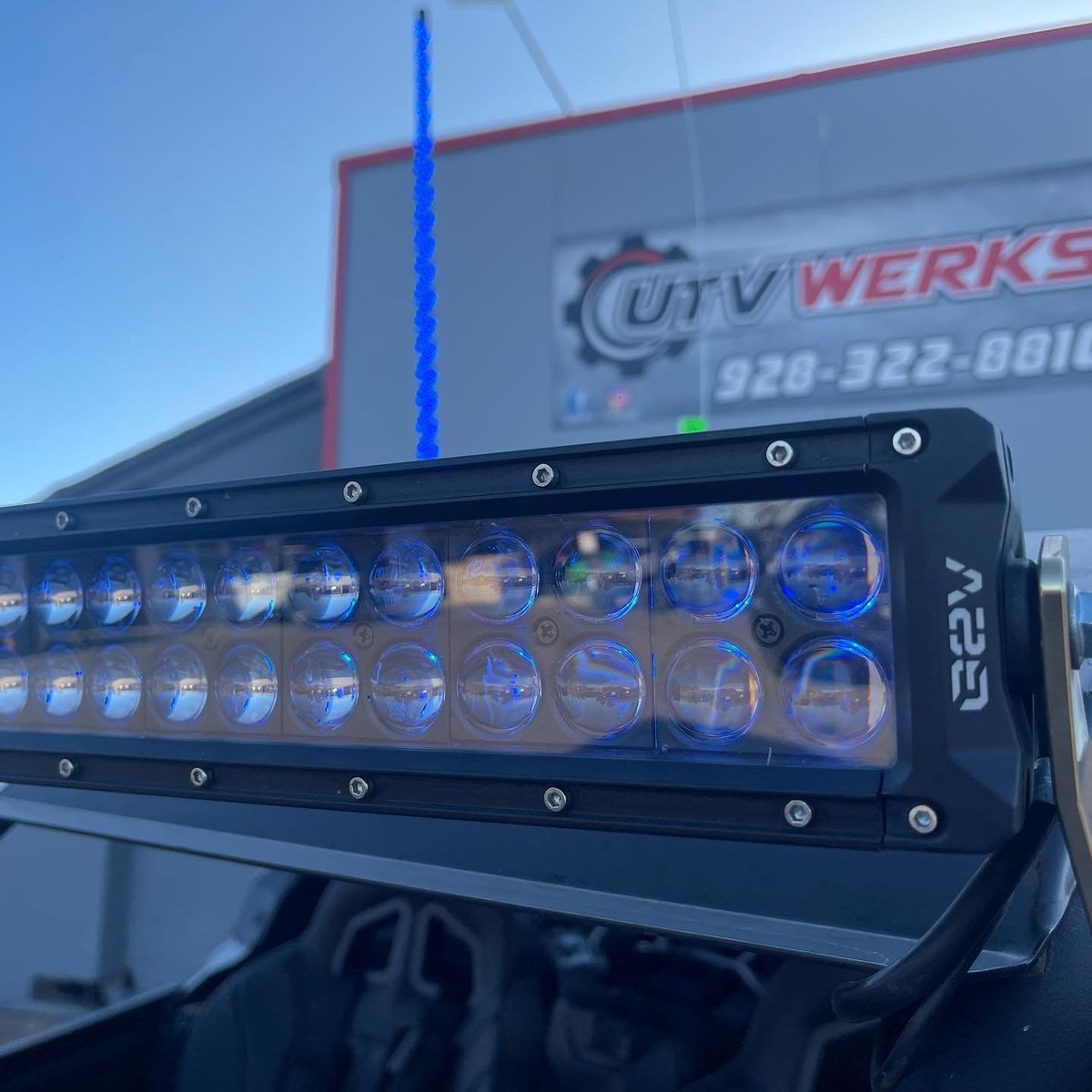 Black LED light bar