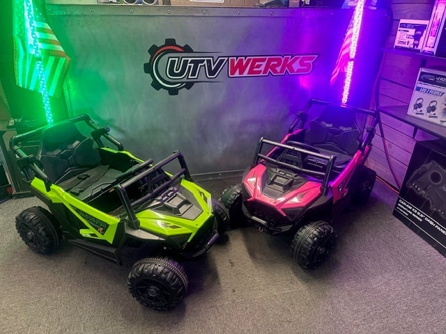 Two UTV Werks dune buggies